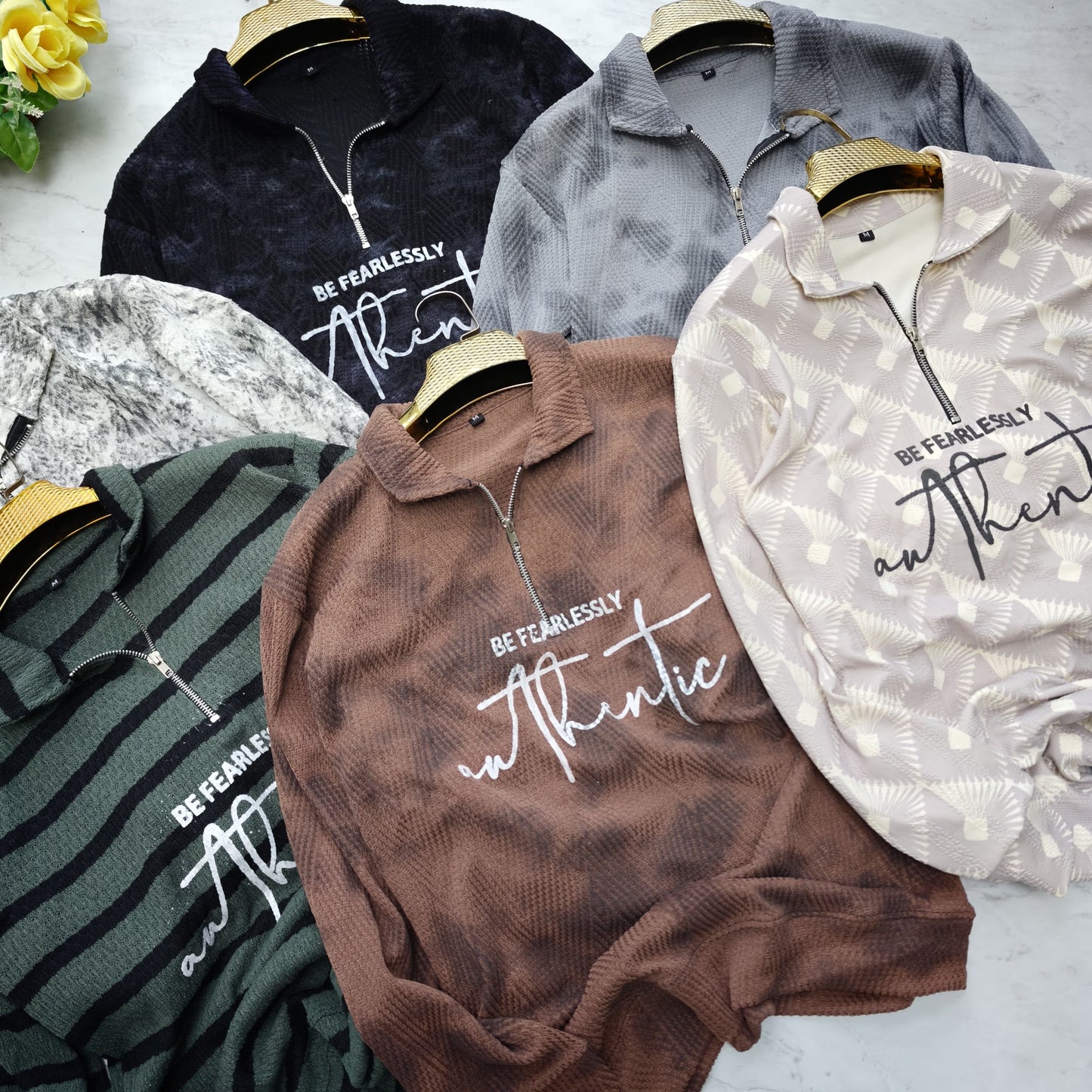 3 in 1 combo buy 3 pcs Random design full sleeve Zipper tshirts buy 500 only(Read description before ordering)
