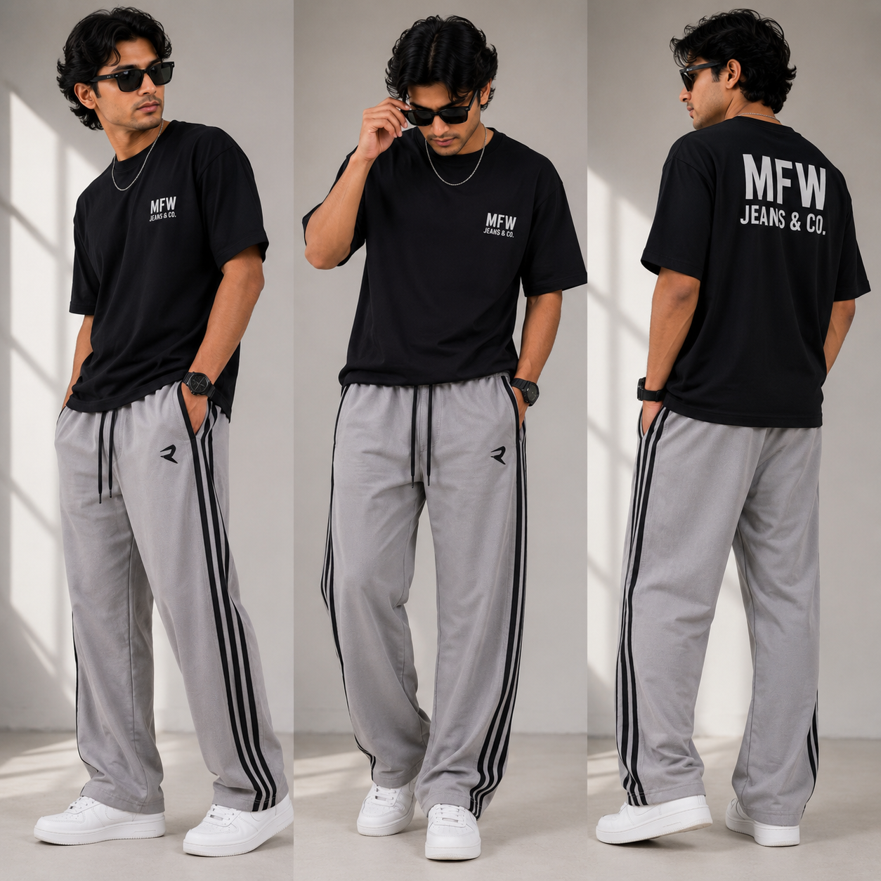 NS 3 Line baggy type track pants buy 3 pcs @499(Pls read description before ordering)