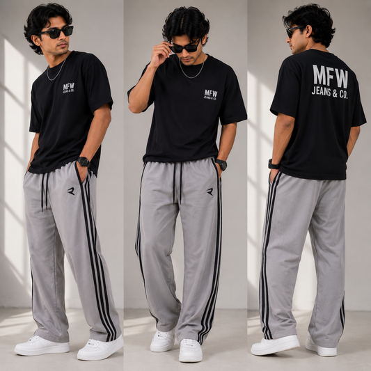NS 3 Line baggy type track pants buy 3 pcs @499(Pls read description before ordering)