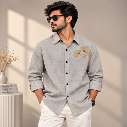 MFW Lenin embroidery work shirts Single pcs @299 and Buy 4 pcs combo @999