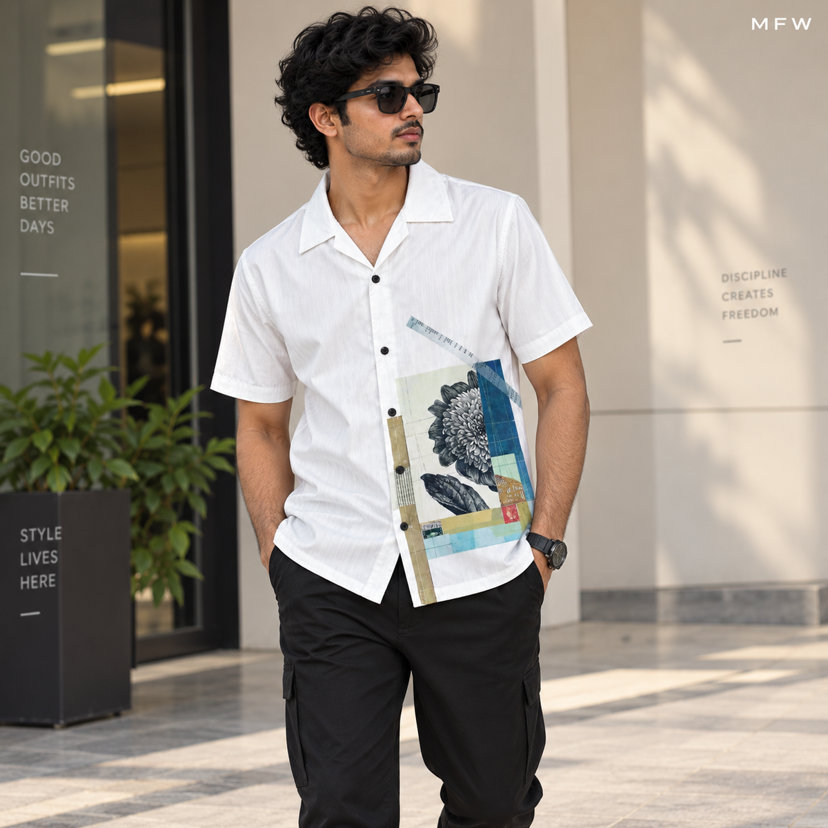 MFW designer Cuban collar shirts buy @250 rs only