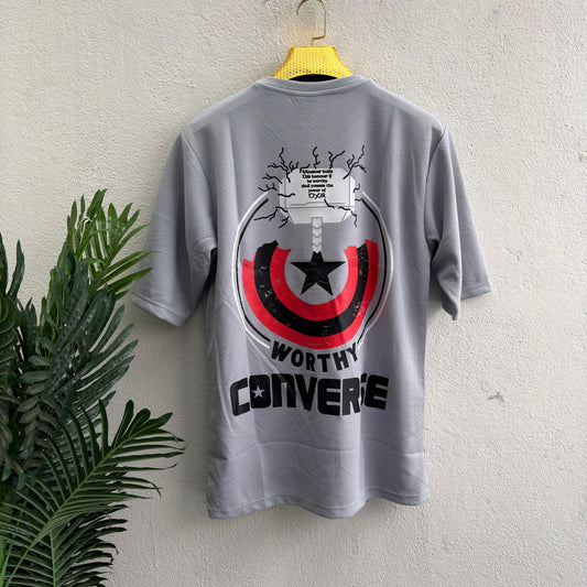 Round neck Front and back print droup shoulder Tshirt 1 pc @199 and 3 pcs @ 499