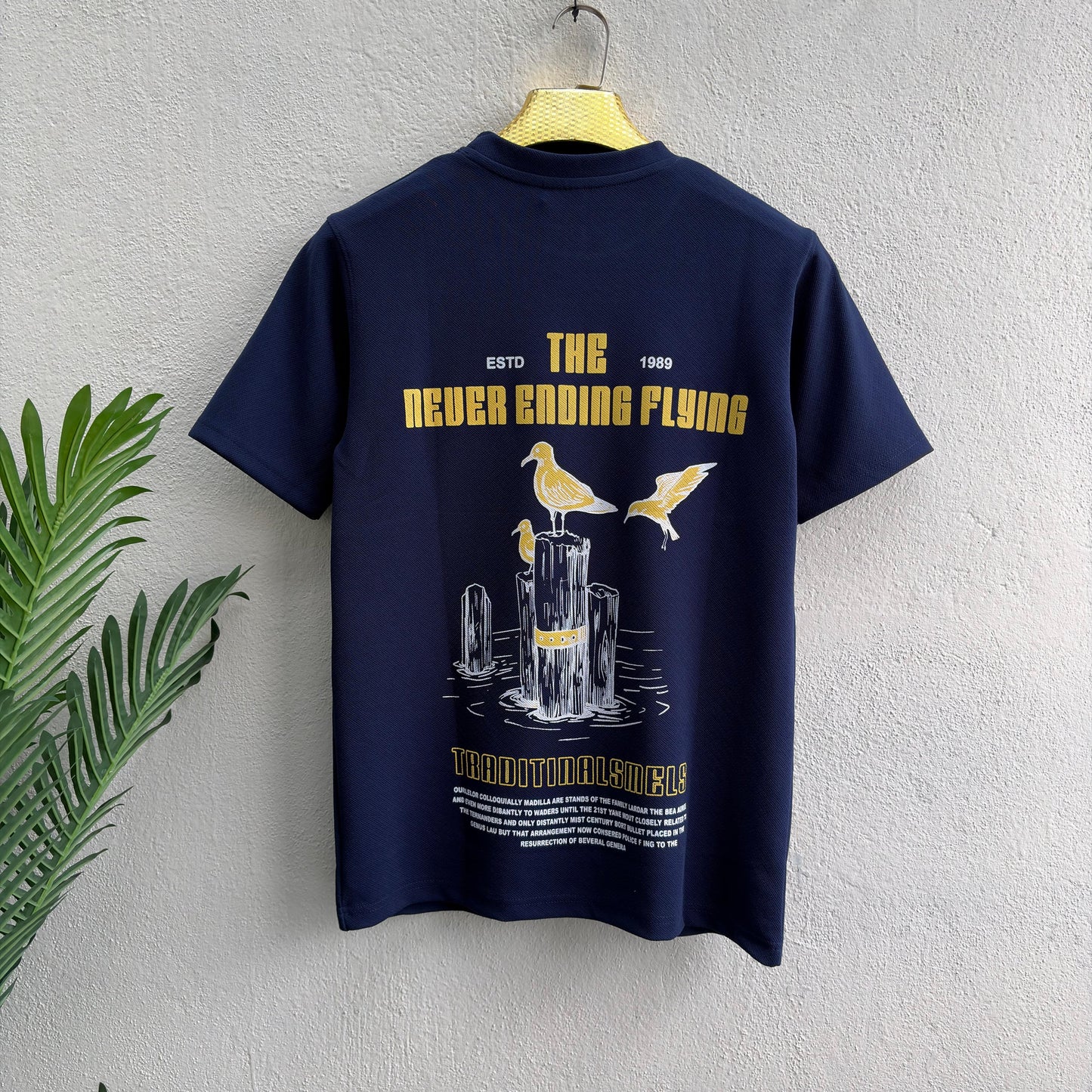 Half sleeve Round neck Front and back Printed Tshirt 1 pc @199 and 3 pcs @ 499