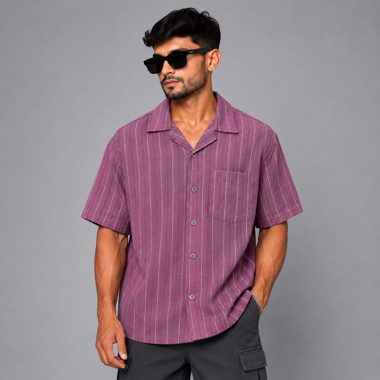 D5 MFW Cuban collar shirts buy 3 pcs @499 and 1 pcs @199