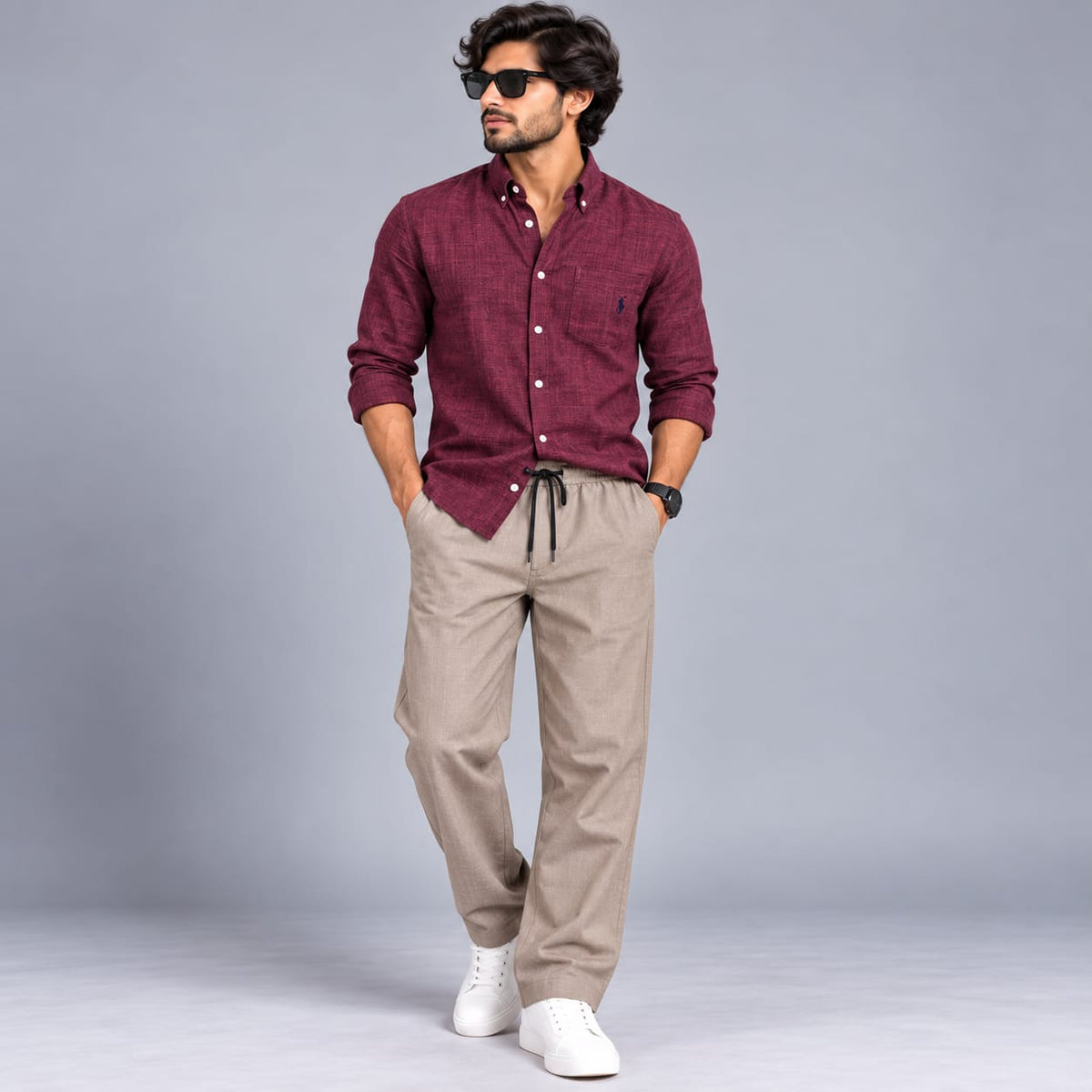 2 in 1 Combo MFW Lenin shirts + lenin relax fit pant buy @550 rs only
