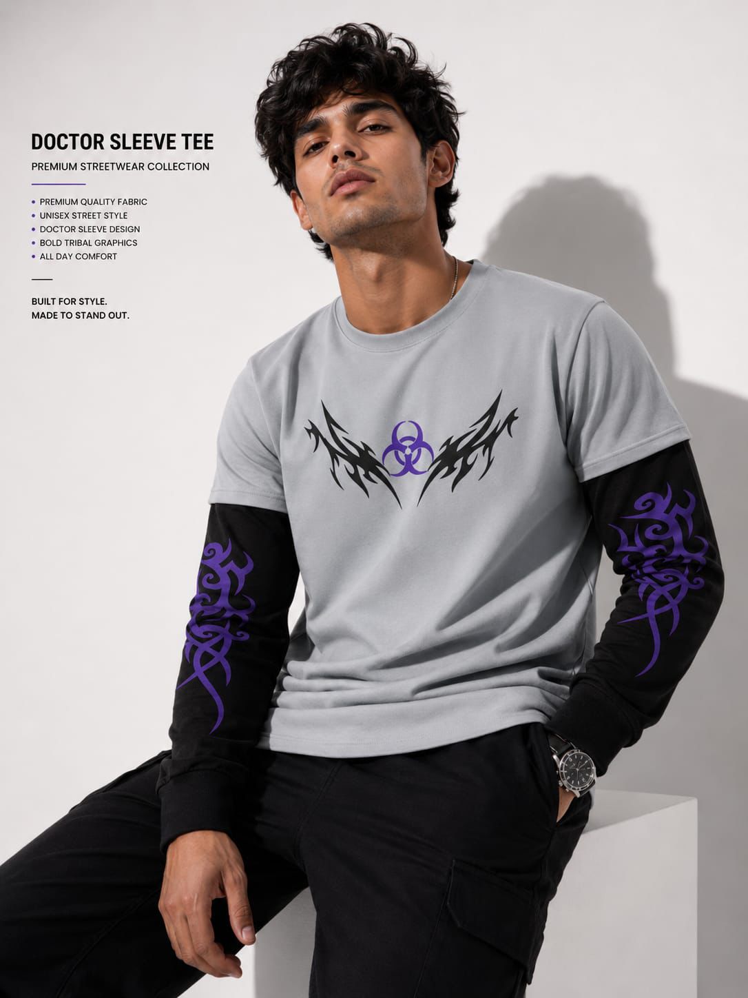 MFW round neck Dr sleeve full sleeve Tshirt 1 pc @199 and 3 pcs @ 499
