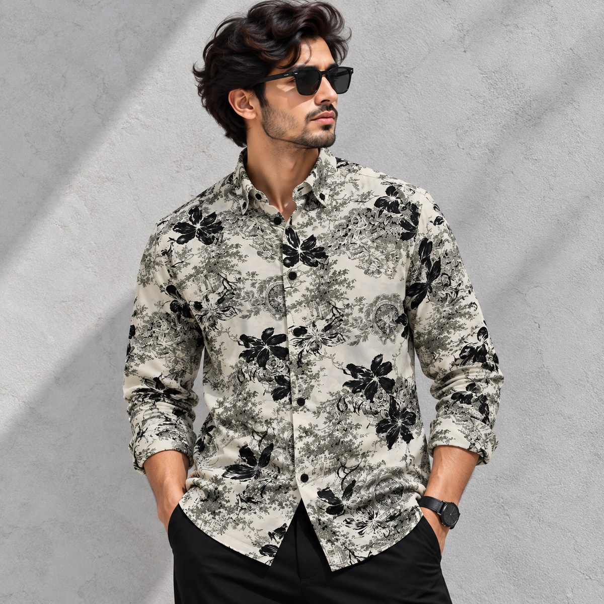 MFW viscose full sleeve printed shirts Single pcs @299 and Buy 4 pcs combo @999