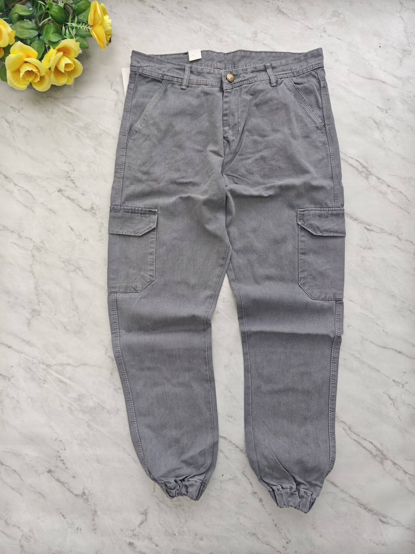 Mfw 6 pocket mom fit denim joggers cargo pants buy @500 rs only
