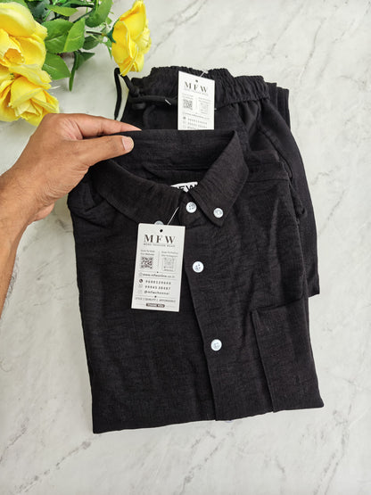 2 in 1 combo MFW Lenin shirts + lenin pant cord sets buy @500 rs only