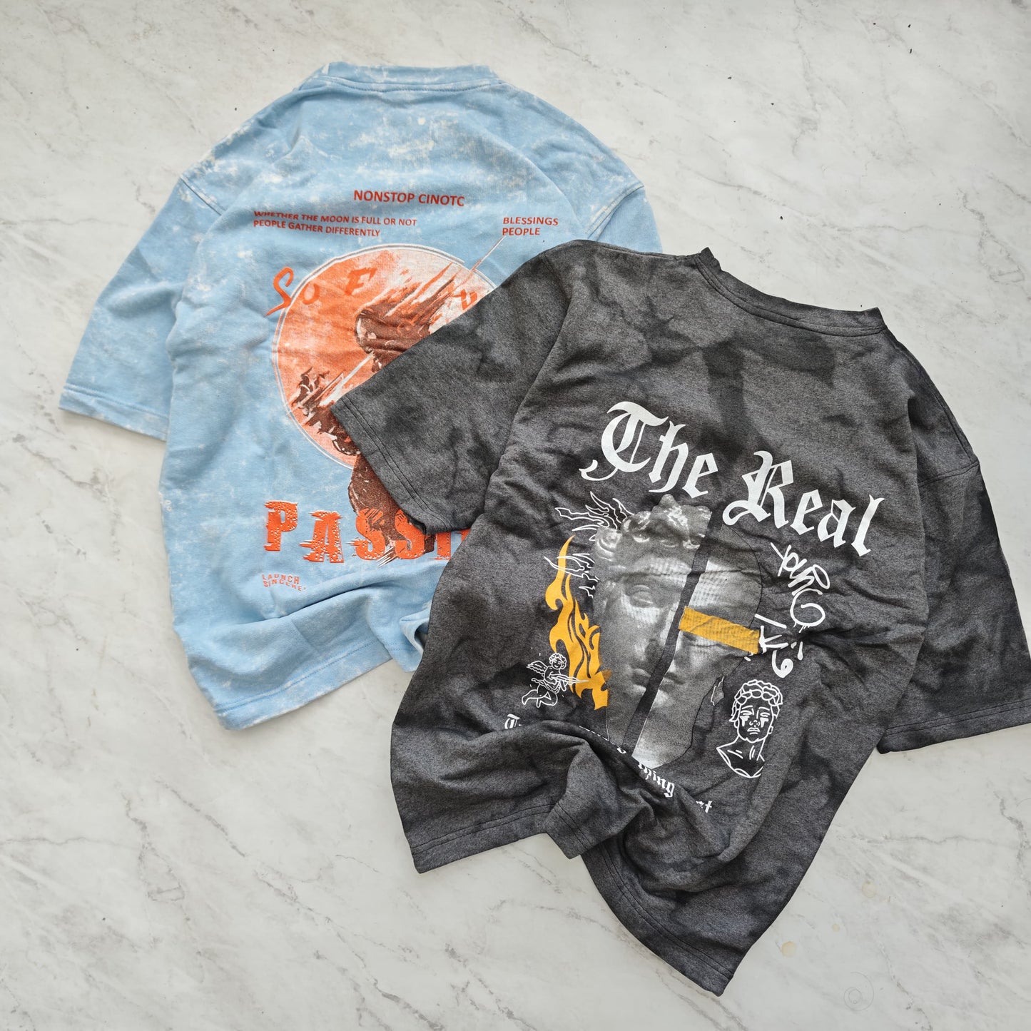 3 in 1 combo buy 3 pcs Random design Optical Acid wash tshirts buy 500 only(Read description before ordering)