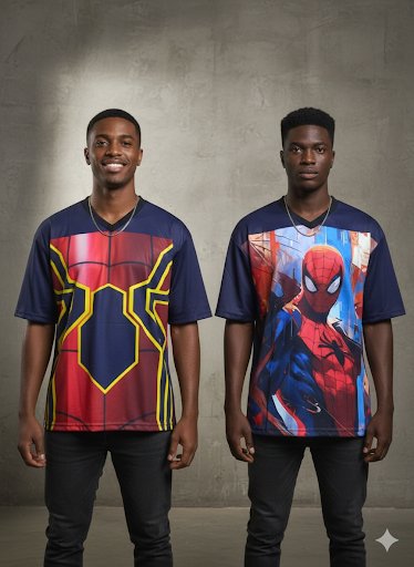 V neck Half sleeve front and back printed  jersey buy @200