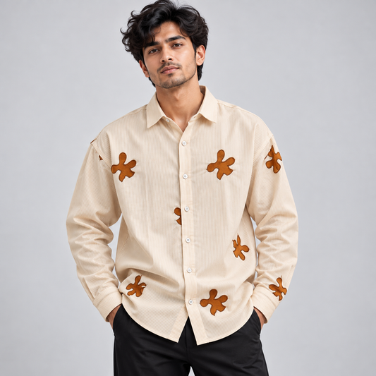 Mfw oxford stripes embroidery work Shirts single pcs @350 and Buy 3 pc combo @999
