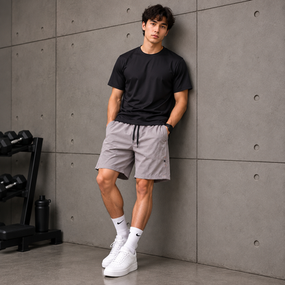 2 in 1 Combo Dry fit tshirt + Shorts buy @250 rs only