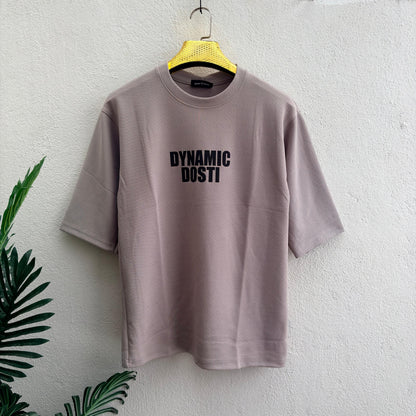 Dynamic design Round neck Front and back Printed droup shoulder Tshirt 1 pc @199 and 3 pcs @ 499