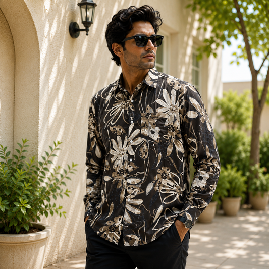 Men's Full sleeve Imported viscose printed Shirts single pcs @350 and Buy 3 pc combo @999