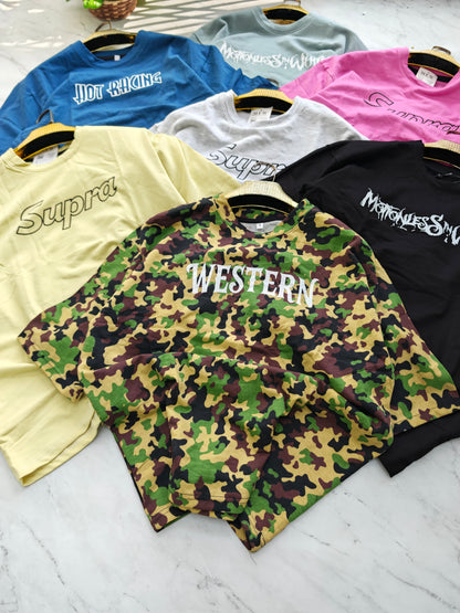 3 in 1 combo buy 3 pcs Random design Cotton drop shoulder tshirts buy 500 only(Read description before ordering)