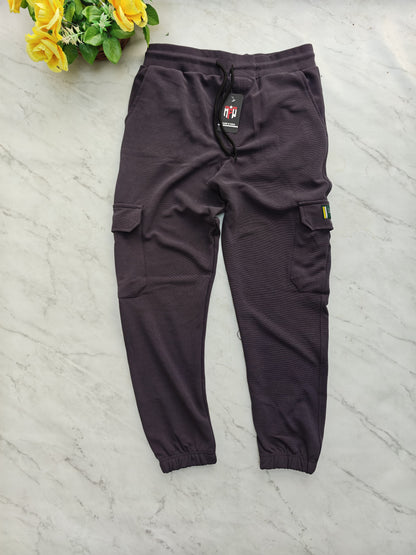 6 pocket twill fabric joggers pants buy @300rs [Grey]