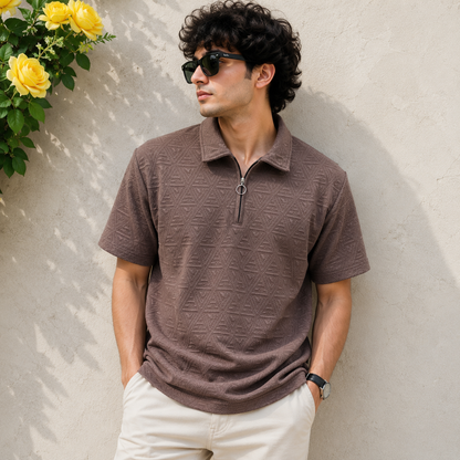Mfw Half sleeve zipper Tshirt 1 pc @199 and 3 pcs @ 499