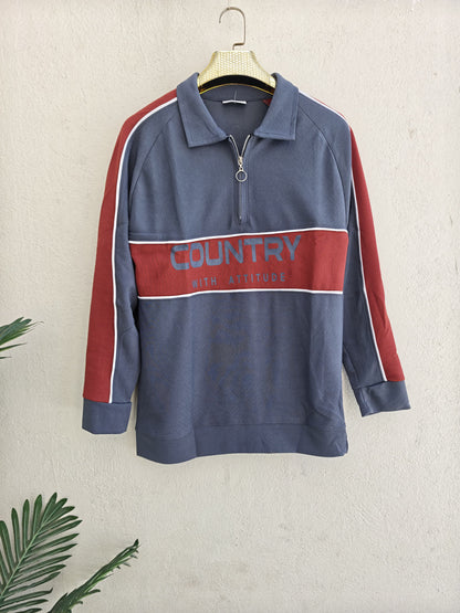 Men's korean Collar premium old money Zipper Full sleeve tshirts@249 (Fabric Reference – Please Read Description)