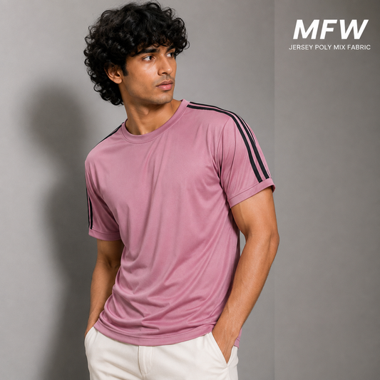 MFW Net folding Half sleeve Tshirt 1 pc @199 and 3 pcs @ 499