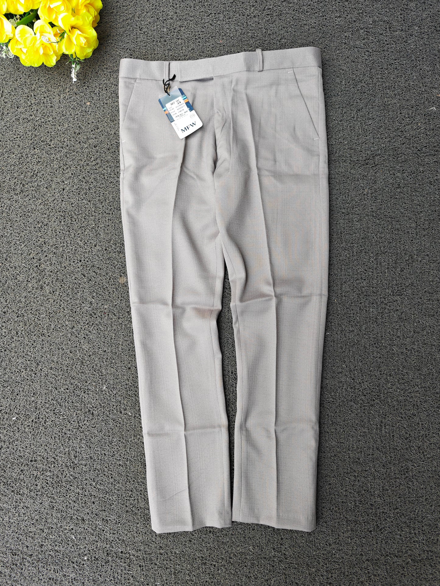 MFW Men's lenin textured polofit pants  buy 3 pant @ 1200 (Light ash)