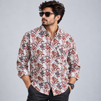 MFW viscose full sleeve printed shirts Single pcs @299 and Buy 4 pcs combo @999 [New]