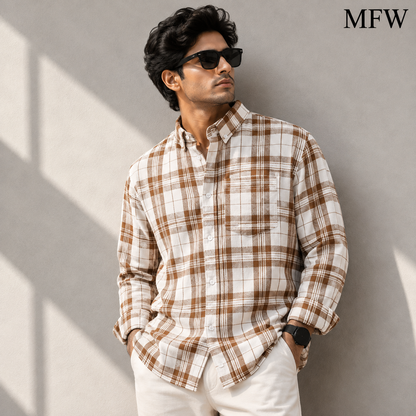 MFW Old money type flannel full sleeve shirts Single pcs @299 and Buy 4 pcs combo @999
