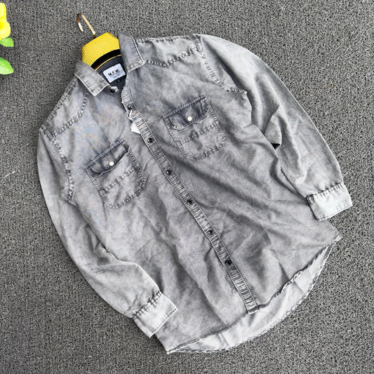 Men's Double pocket Denim Shirts single pcs @350 and Buy 3 pc combo @999