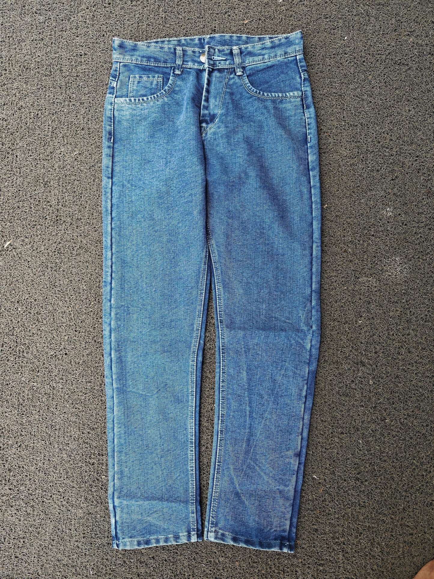 MFW plain mom fit jeans pant single pcs @350 and Buy 3 pc combo @999[Mid Blue]
