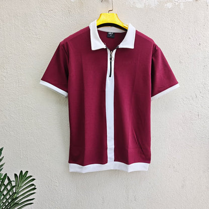Mfw Korean zipper T shirt buy 1 pc @199 and 3pcs @ 499