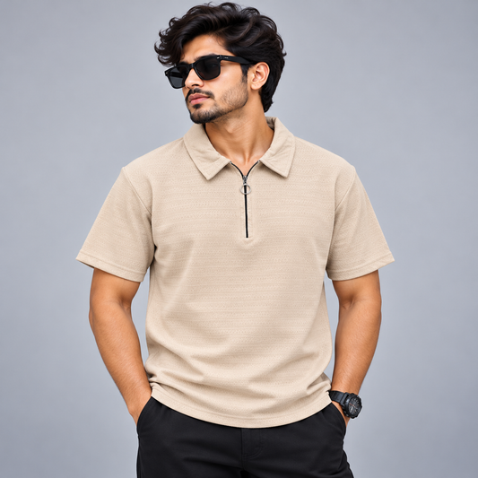 Mfw Half sleeve zipper Tshirt 1 pc @199 and 3 pcs @ 499[New]