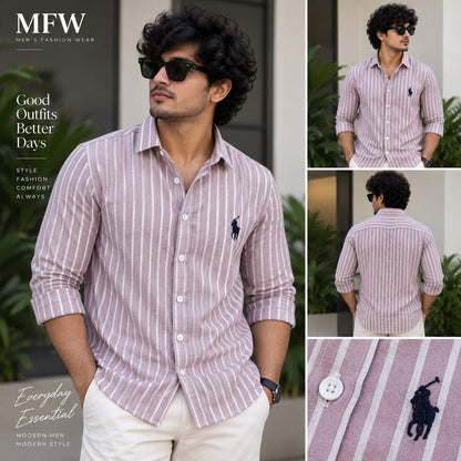 MFW Lenin stripes  shirts Single pcs @299 and Buy 4 pcs combo @999[D1]