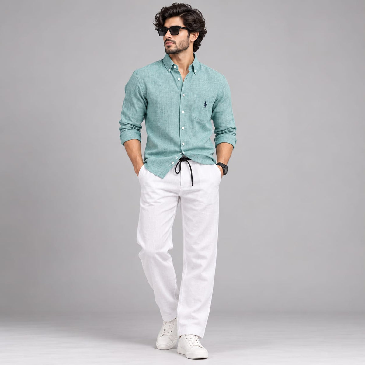 2 in 1 Combo MFW Lenin shirts + lenin relax fit pant buy @550 rs only ...
