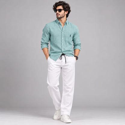 2 in 1 Combo MFW Lenin shirts + lenin relax fit pant buy @550 rs only