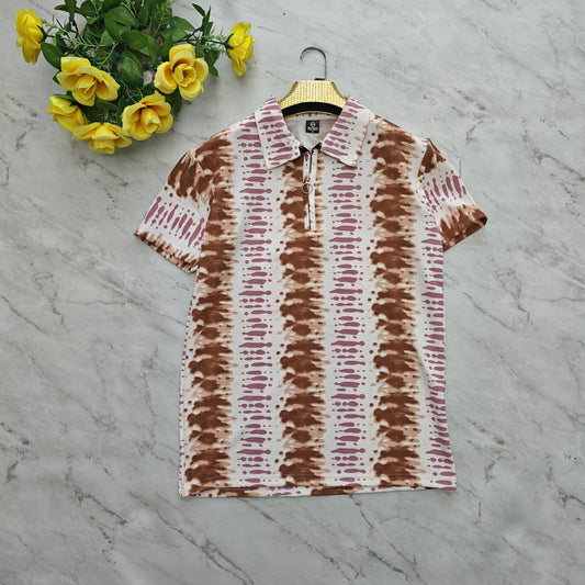 Mfw Half sleeve zipper Tshirt 1 pc @199 and 3 pcs @ 499
