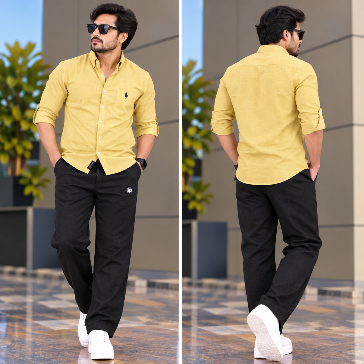 2 in 1 Combo MFW Lenin shirts + lenin relax fit pant buy @500 rs only