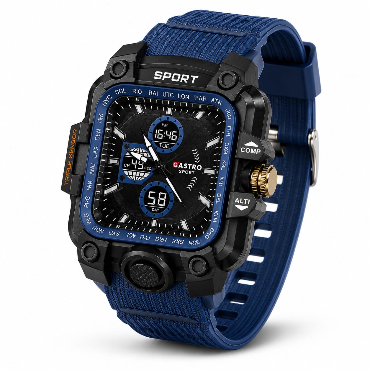 MFW Rugged Sporty Style Analog Watches Buy @150rs (Blue)