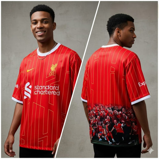 Half sleeve front and back printed football jersey buy @200