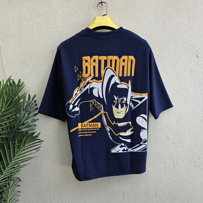 Batman design Round neck Front and back Printed droup shoulder Tshirt 1 pc @199 and 3 pcs @ 499