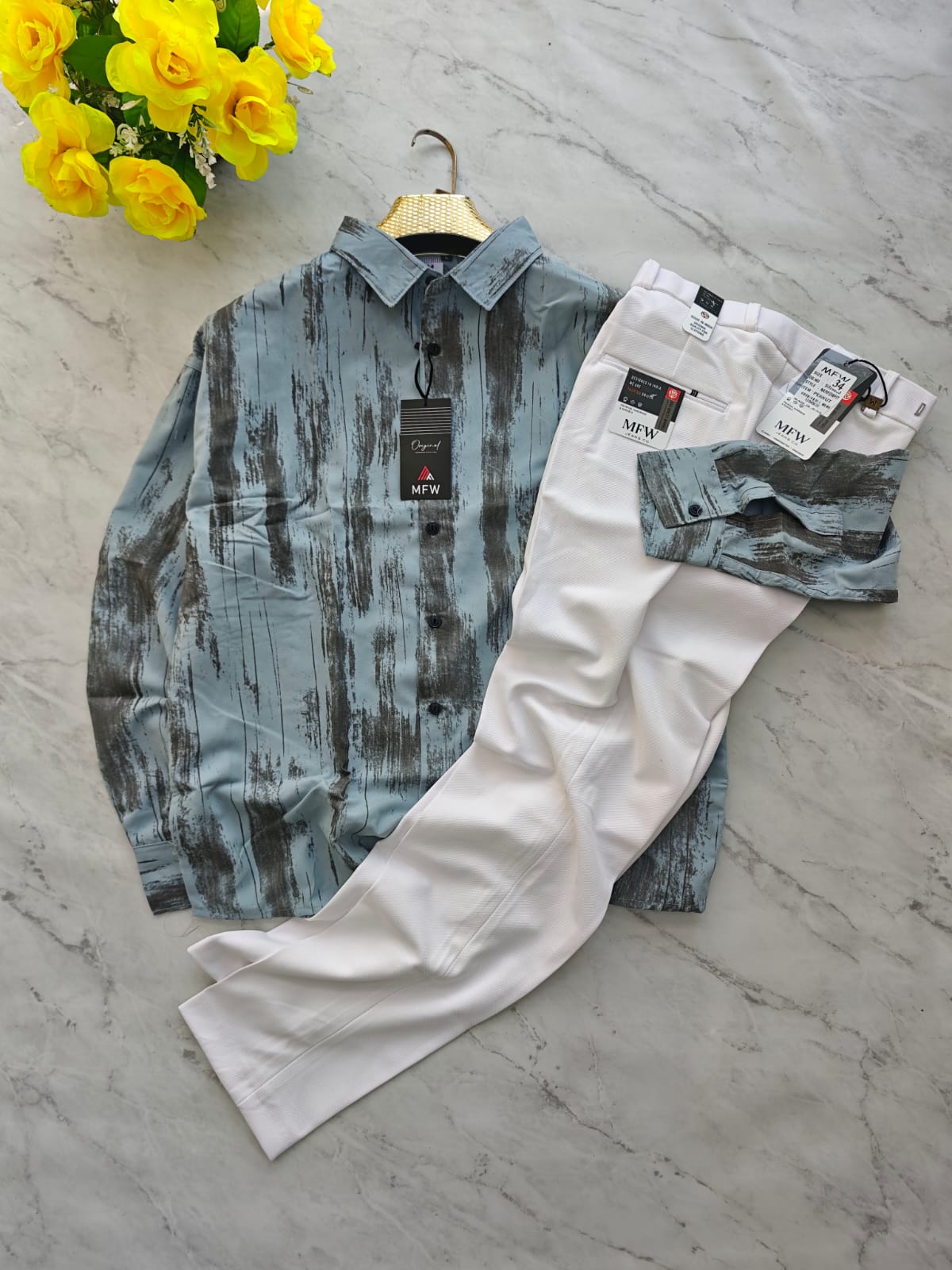 2 in 1 Combo Printed shirts + peanut polo fit pant buy @550 rs only