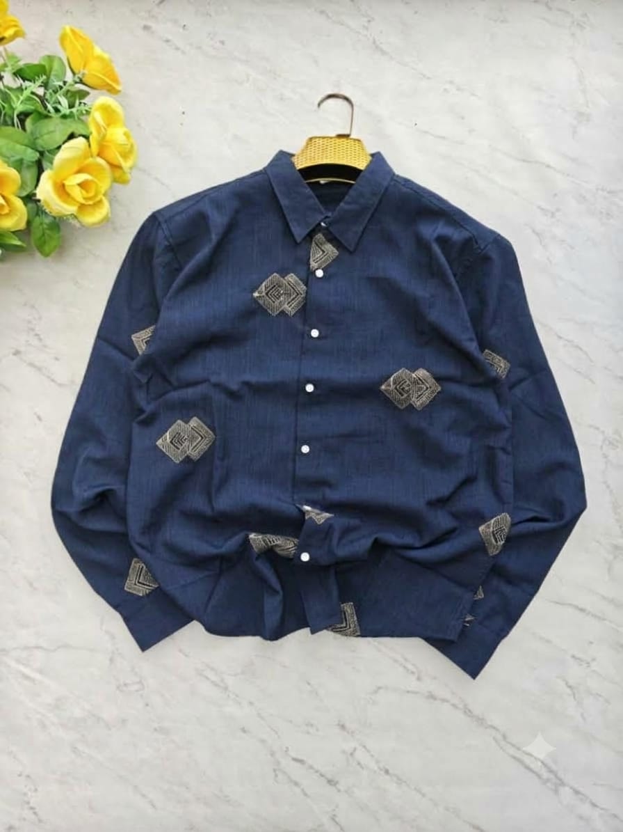 Men's Full sleeve Embroidery Shirts single pcs @350 and Buy 3 pc combo @999