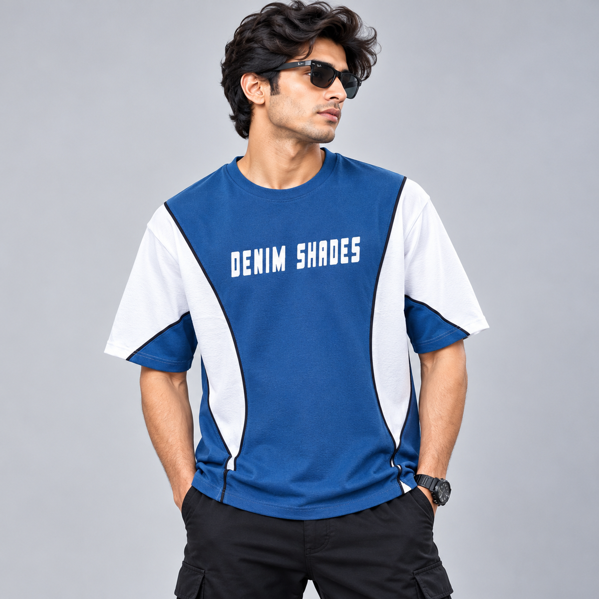 MFW piping design round neck drop shoulder tshirt buy@250rs only