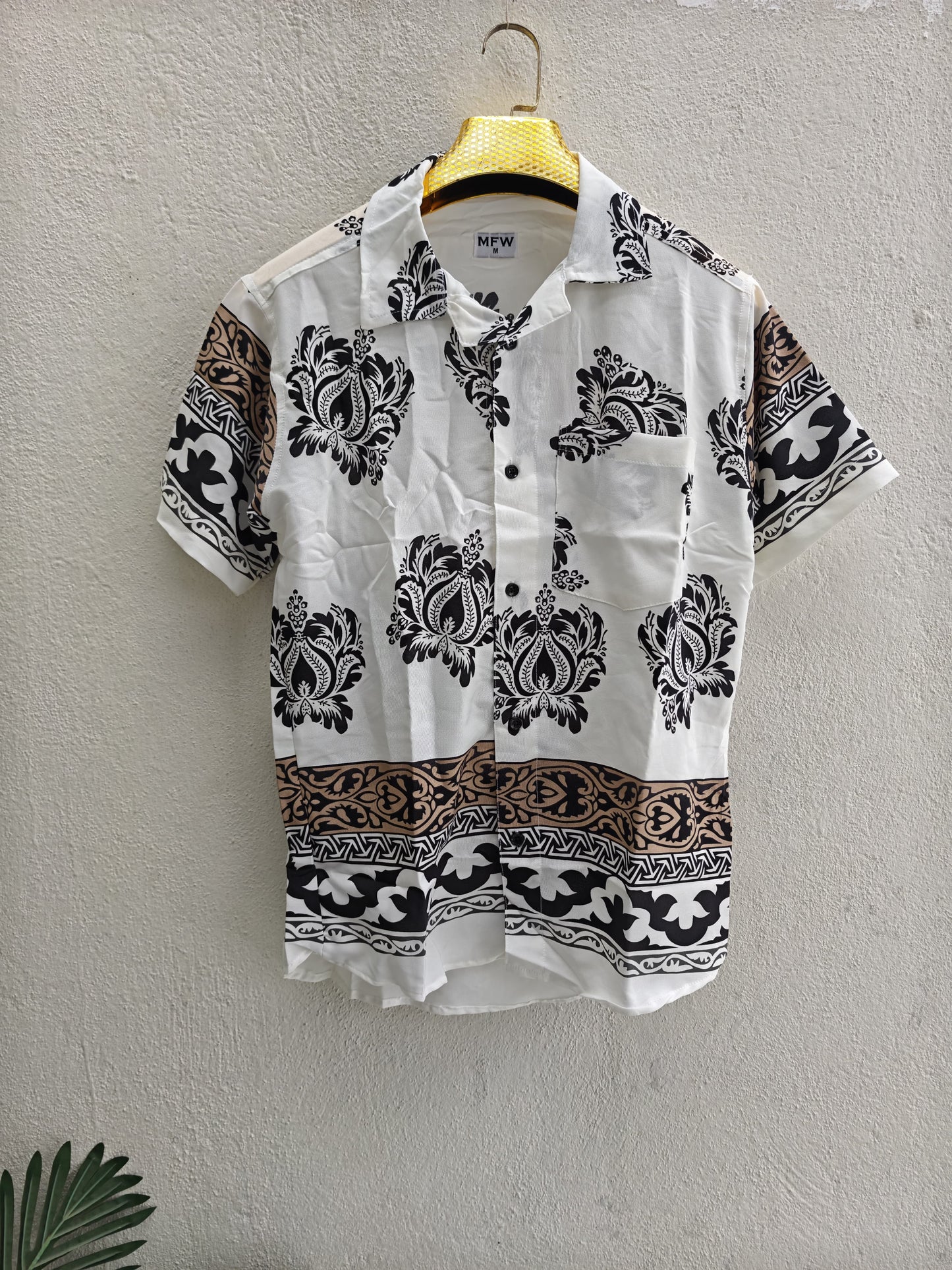 MFW Cuban collar viscose printed half sleeve shirts buy @250 rs only