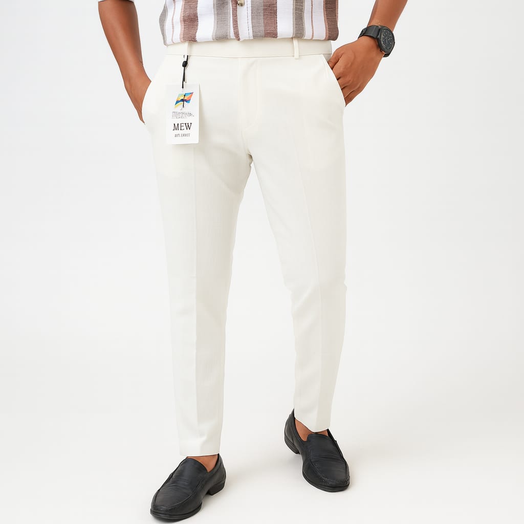 MFW Lenin polofit pants  buy 3 pant @ 1200(White)