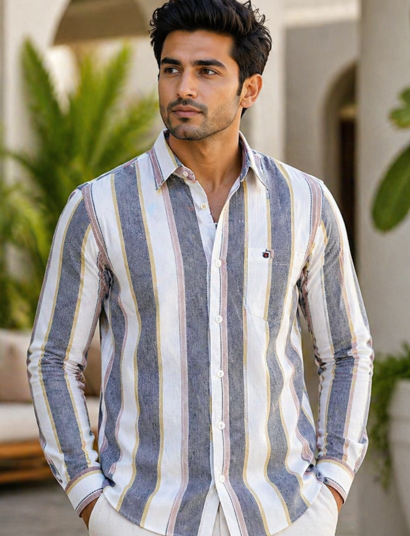 Mfw stripes full sleeve Shirts single pcs @299 and Buy 4 pcs combo @999