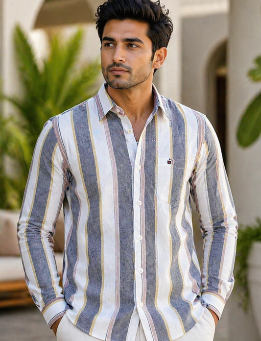 Mfw stripes full sleeve Shirts single pcs @299 and Buy 4 pcs combo @999