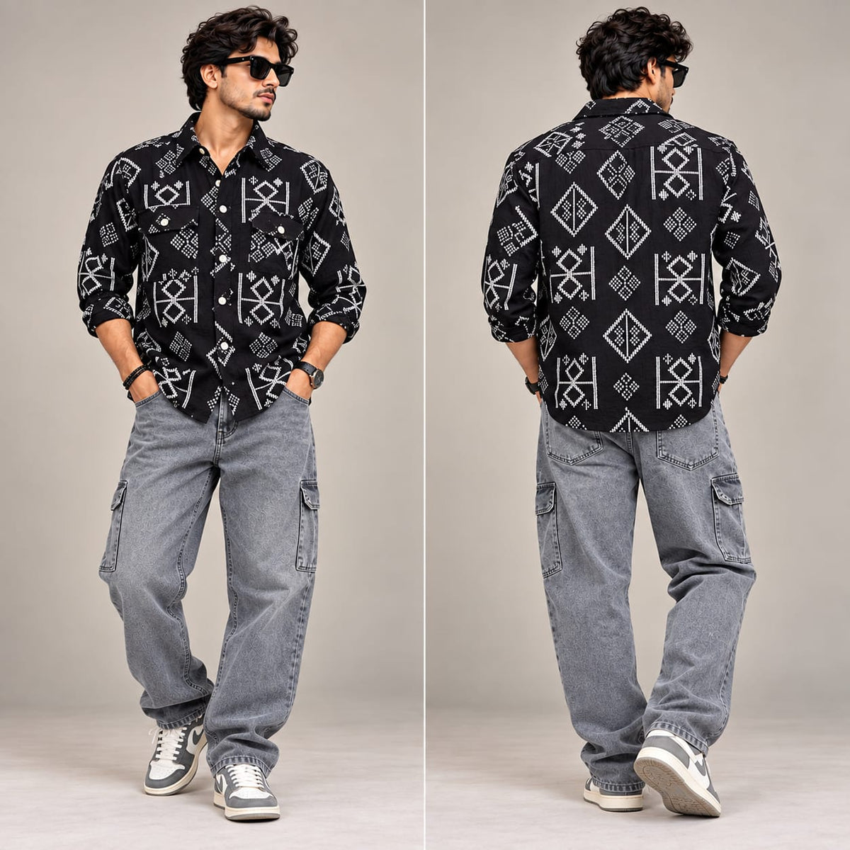 2 in 1 Combo MFW double pocket shirts + 6 pocket mom fit jeans pant buy @600 rs