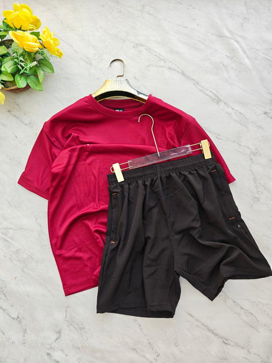 2 in 1 Combo Dry fit tshirt + Shorts buy @250 rs only