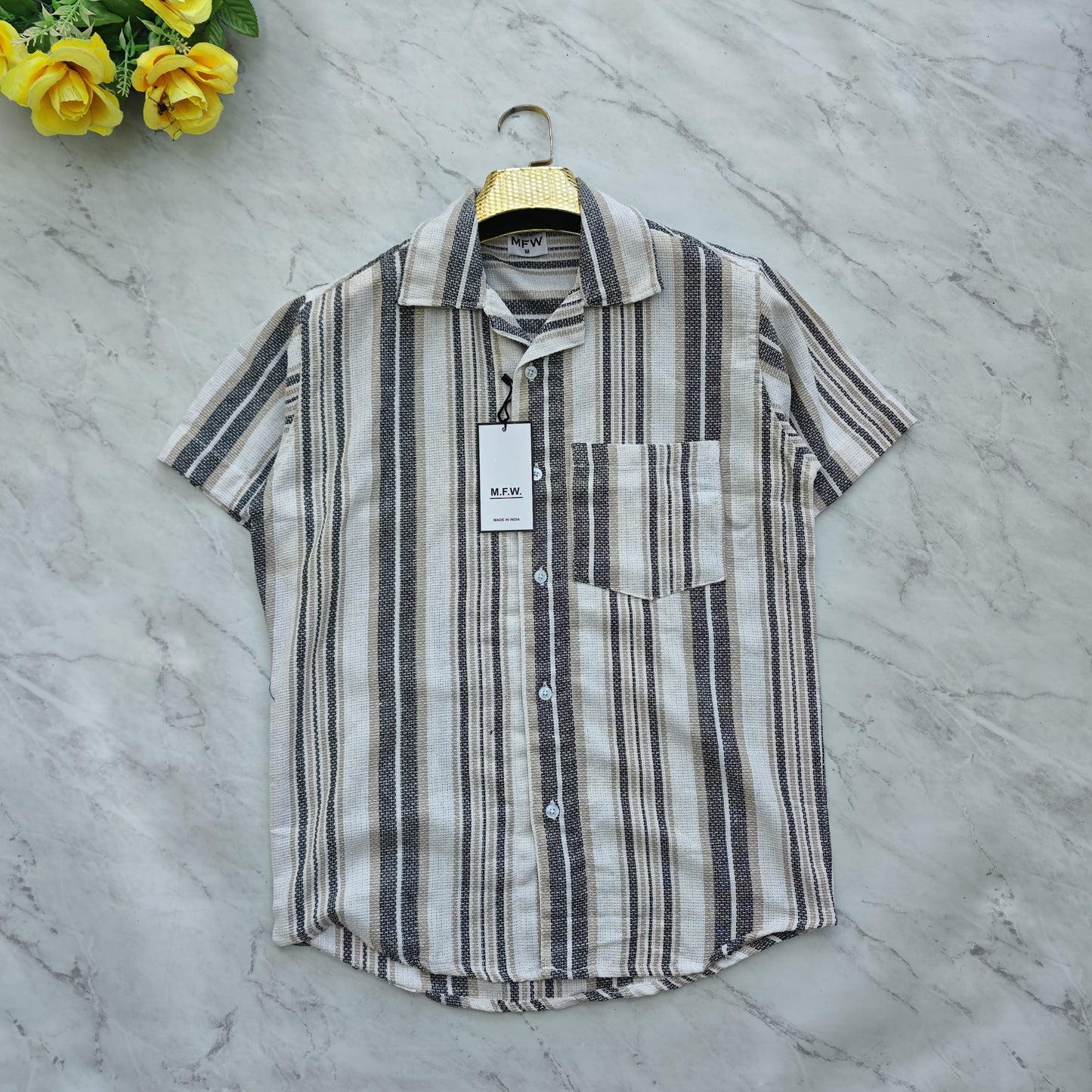 Mfw Cuban collar half sleeve shirts buy 3 pcs @499 and 1 pcs @199