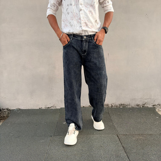 Men's wide leg baggy jeans pant @449